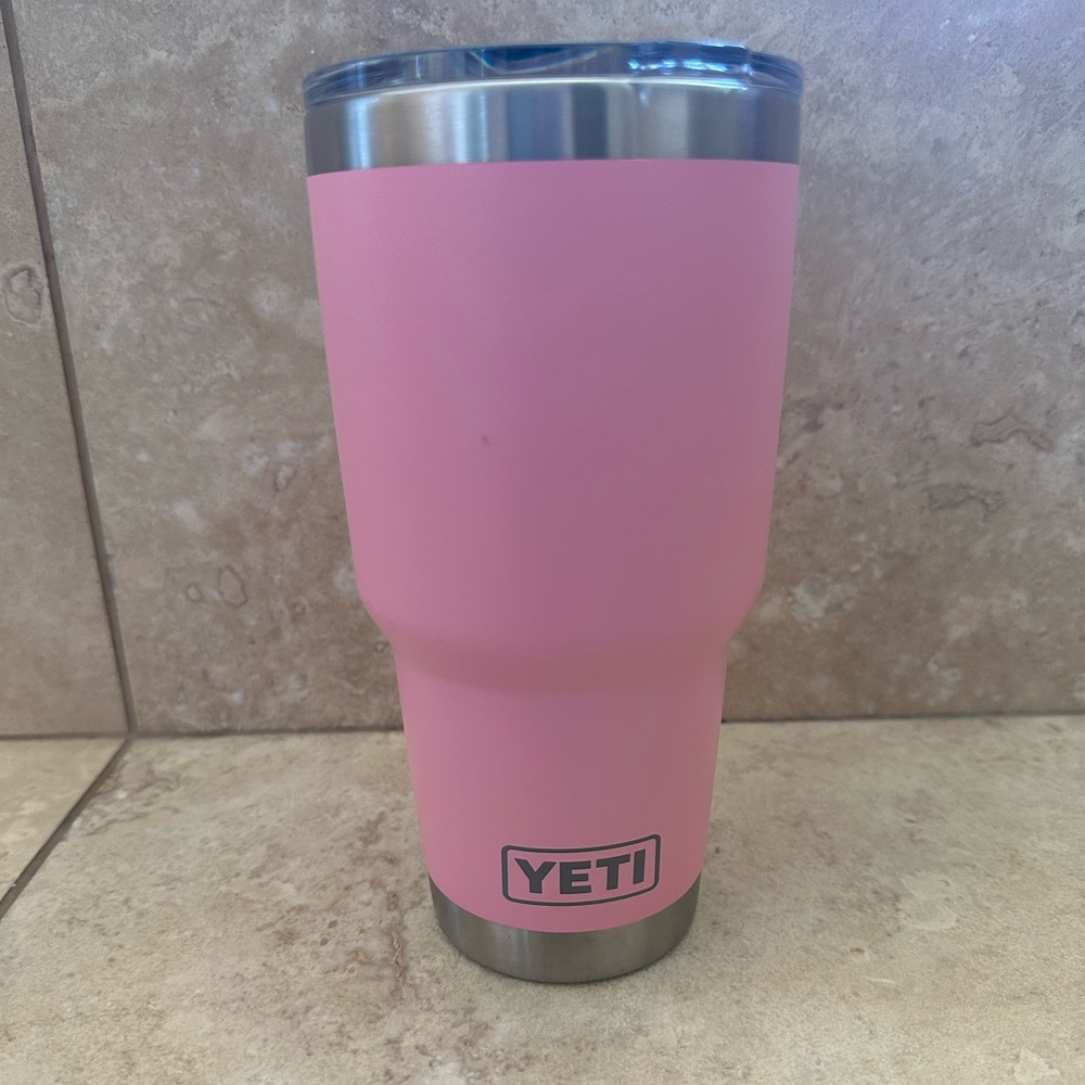 Yeti Rambler 30 ounce Tumbler with mag slider lid limited edition pink - Picture 3 of 11